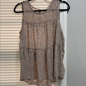 Mystree Animal Print Sleeveless Blouse NWOT